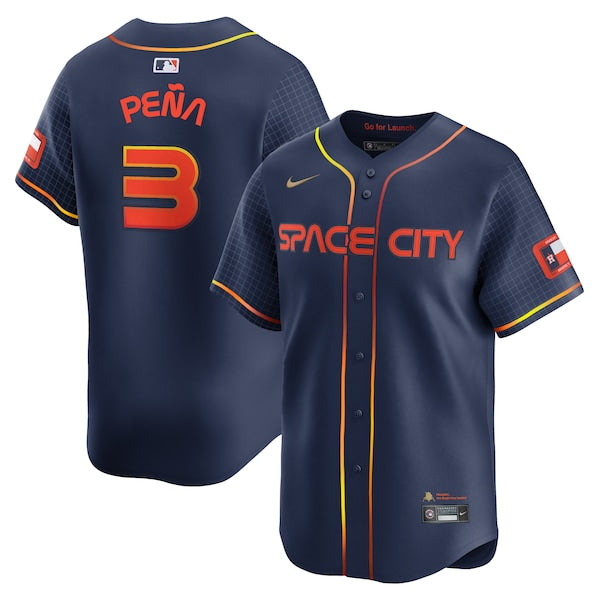 Jeremy Pe?a Houston Astros Nike City Connect Limited Player Jersey - Navy