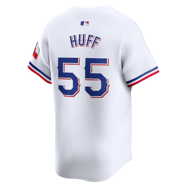 Sam Huff Texas Rangers Nike Home Limited Player Jersey - White - Image 3
