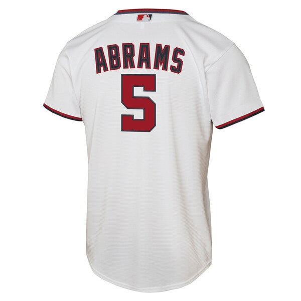 CJ Abrams Washington Nationals Nike Youth Home Replica Player Jersey - White - Image 4