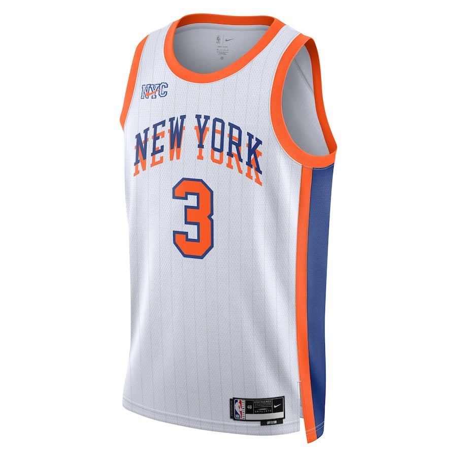 Josh Hart New York Knicks Nike Unisex Swingman Player Jersey - City Edition - White - Image 2