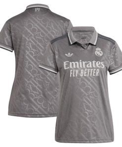 Los Merengues adidas Originals Women's 2024/25 Third Replica Jersey - Charcoal