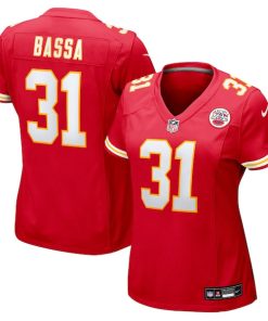 Jeffrey Bassa Kansas City Chiefs Nike Women's Team Game Jersey -  Red