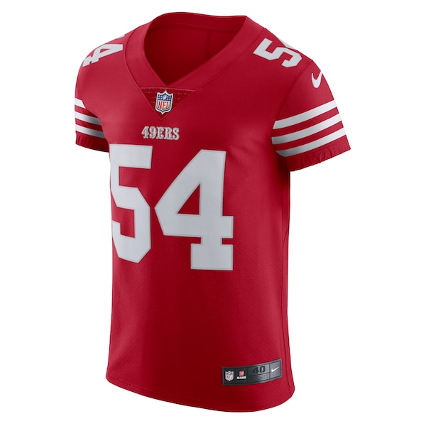 Fred Warner San Francisco 49ers Nike Vapor Elite Jersey - Scarlet/White - Image 3
