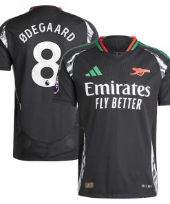 Alternative view of Martin Odegaard Arsenal adidas 2024/25 Away Authentic Player Jersey - Black