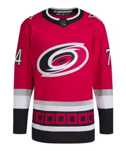 Alternative view of Jaccob Slavin Carolina Hurricanes adidas  Primegreen Authentic Pro Player Jersey - Red