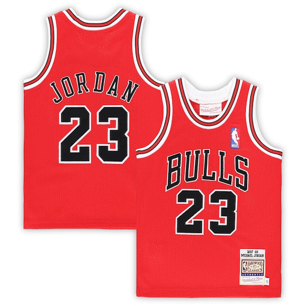 Michael Jordan Chicago Bulls Toddler 1997/98 Hardwood Classics Authentic Jersey - Red/Black/White - Image 2