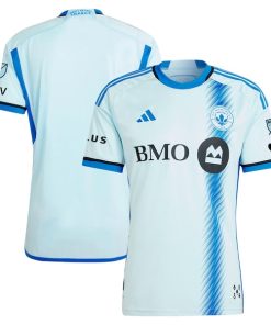 CF Montreal adidas 2024 La Main Authentic Jersey?¨C Light Blue