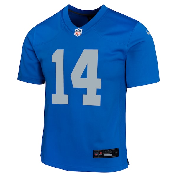 Amon-Ra St. Brown Detroit Lions Nike Youth Alternate Game Jersey - Blue - Image 2