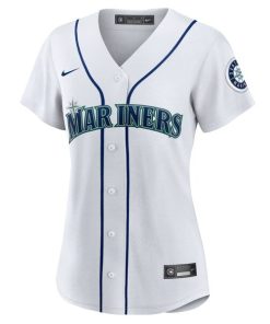 Alternative view of Seattle Mariners Nike Women's #1 Bride Home Replica Jersey - White