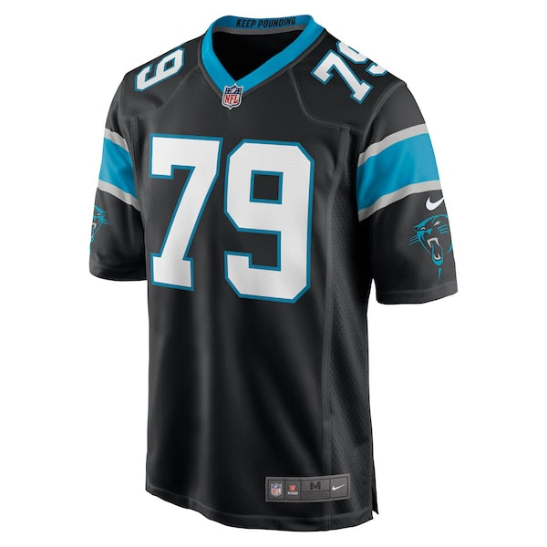 Ikem Ekwonu Carolina Panthers Nike Player Game Jersey - Black - Image 2