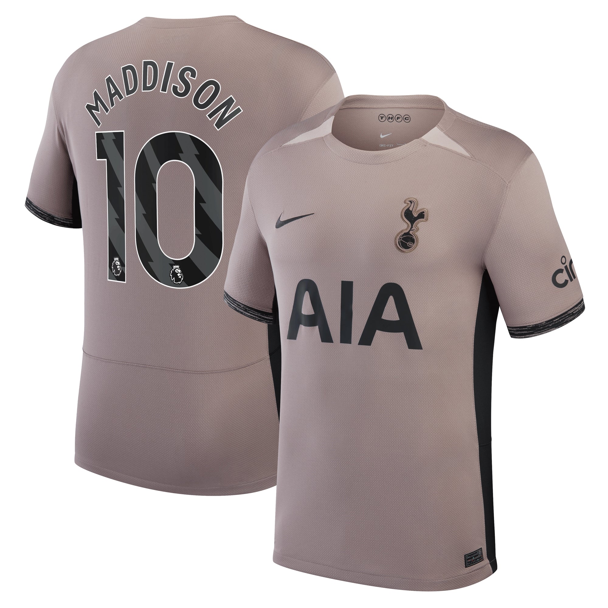 James Maddison Tottenham Hotspur Nike 2023/24 Home Stadium Replica Player Jersey - White/Tan - Image 6