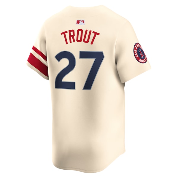 Mike Trout Los Angeles Angels Nike City Connect Limited Jersey - Natural - Image 3
