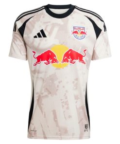 Alternative view of Daniel Edelman New York Red Bulls adidas 2025 Stone Kit Replica Player Jersey - Tan