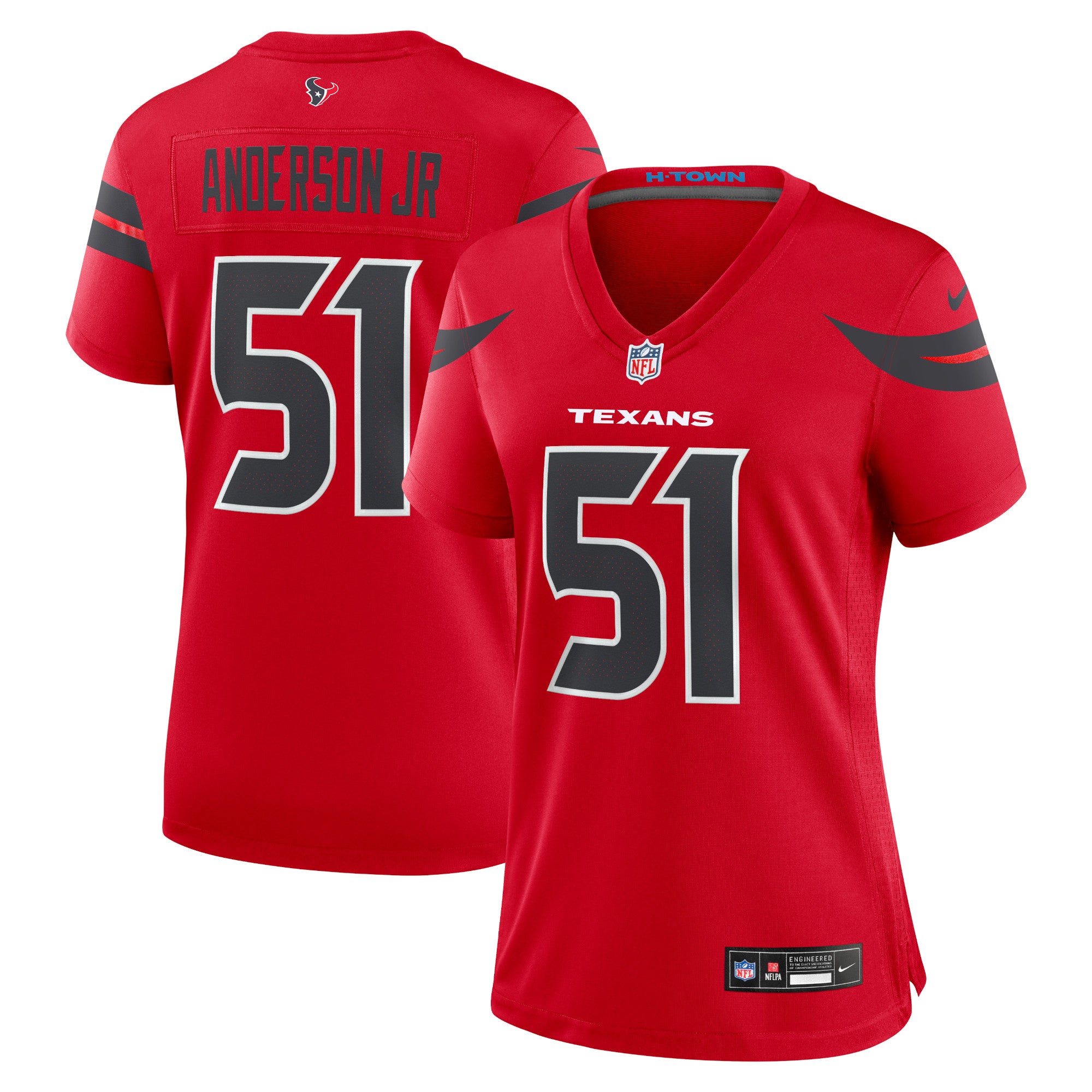 Will Anderson Jr. Houston Texans Nike Women's Game Jersey - White - Image 8