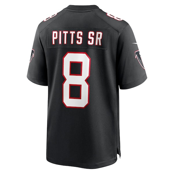 Kyle Pitts Sr. Atlanta Falcons Nike Alternate Game Jersey - Black/White - Image 7