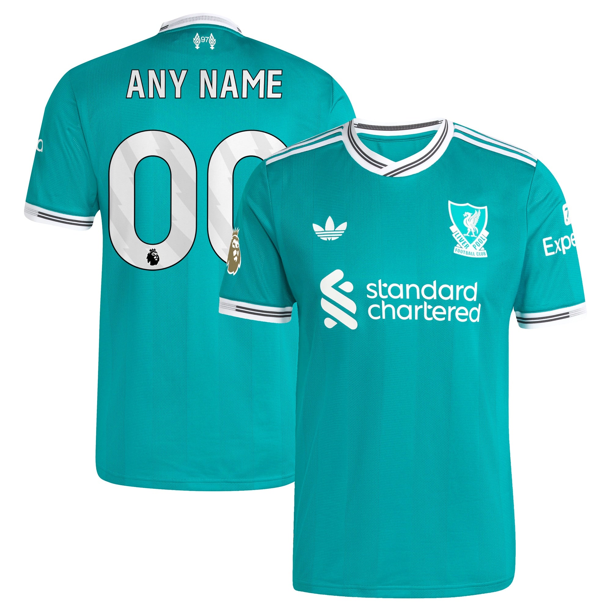 Liverpool adidas 2025/26 Home Custom Authentic Jersey - Red/Green - Image 5