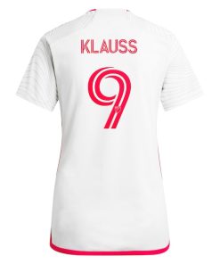 Alternative view of Jo?o Klauss St. Louis City SC adidas Women's 2024 The Confluence Kit Replica Player Jersey - White