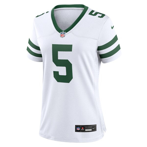 Garrett Wilson New York Jets Nike Women's Game Jersey - Legacy White - Image 2