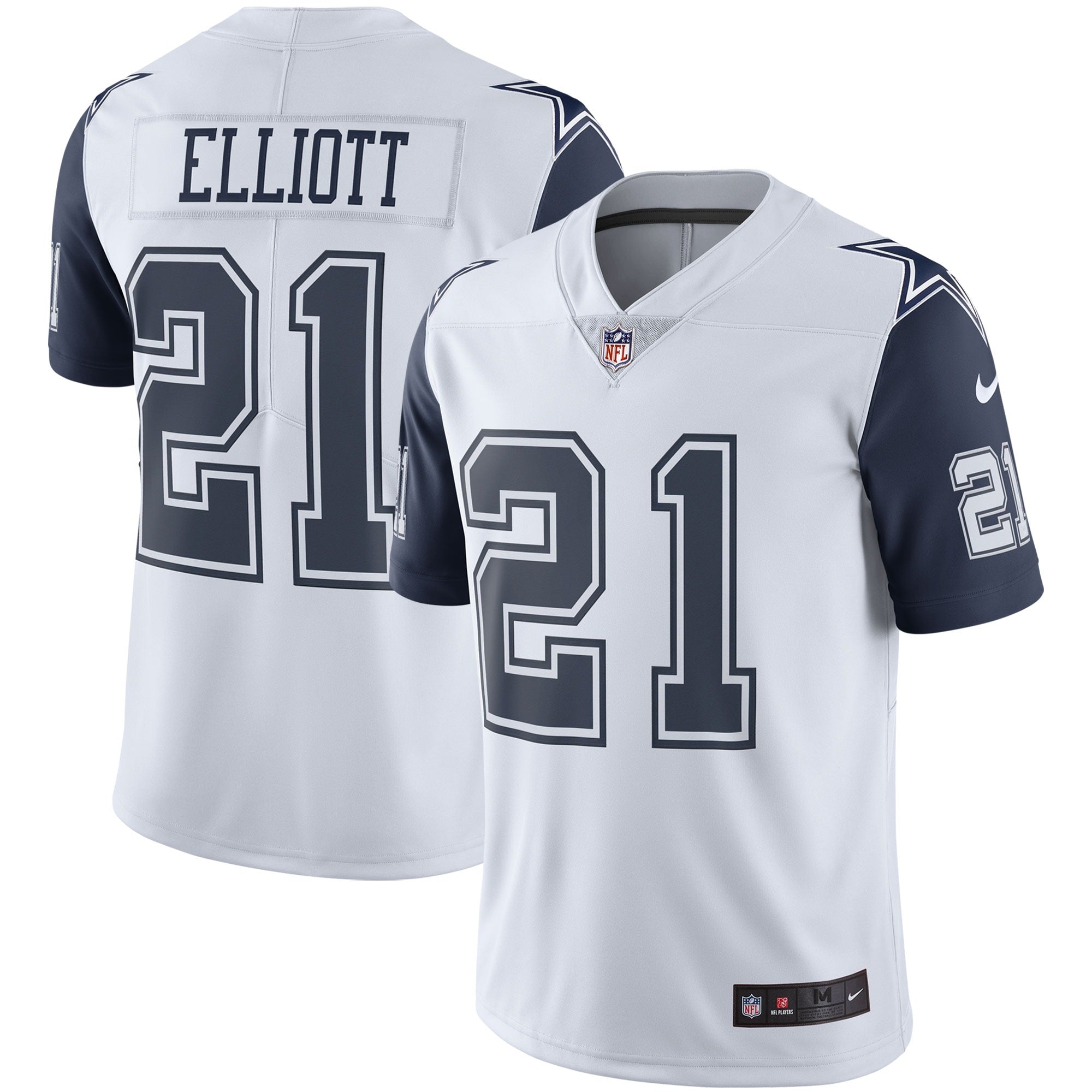 Ezekiel Elliott Dallas Cowboys Nike Vapor Limited Jersey - Navy/White - Image 5