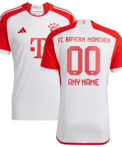 Bayern Munich adidas Youth 2023/24 Home Replica Custom Jersey - White