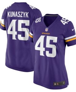 Alternative view of Jordan Kunaszyk Minnesota Vikings Nike Women's  Game Jersey -  Purple