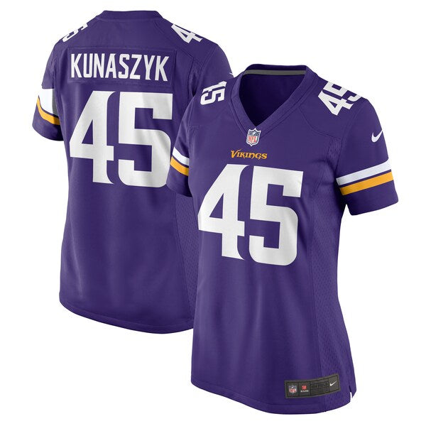 Jordan Kunaszyk Minnesota Vikings Nike Women's Game Jersey - Purple - Image 2