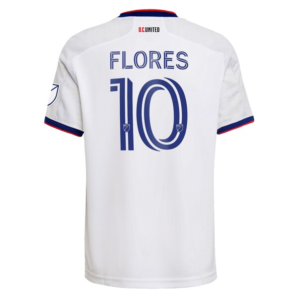 Edison Flores D.C. United adidas 2022 The Marble Authentic Player Jersey - White - Image 3