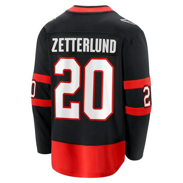 Fabian Zetterlund Ottawa Senators Home Breakaway Jersey - Black - Image 3