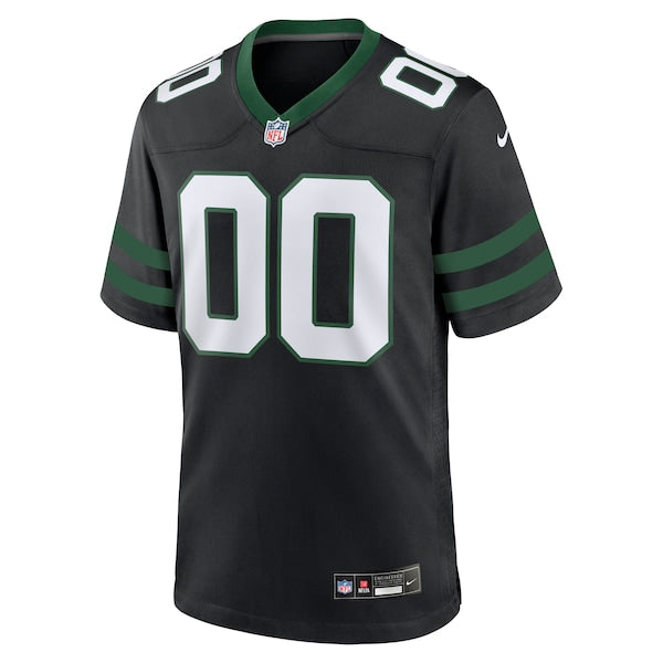 New York Jets Nike Alternate Custom Game Jersey - Legacy Black - Image 2