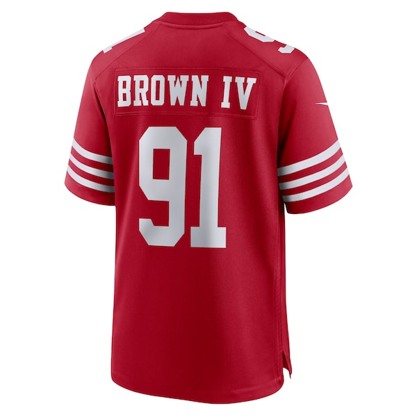 Earnest Brown IV San Francisco 49ers Nike Team Game Jersey - Scarlet - Image 3
