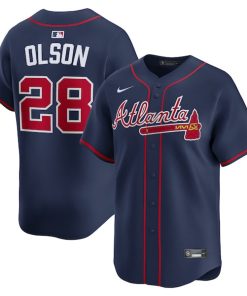 Matt Olson Atlanta Braves Nike Alternate Limited Jersey - Navy/Gray