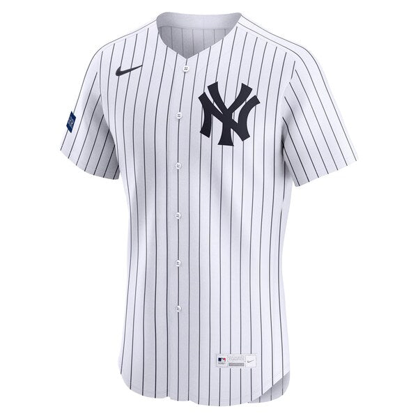 New York Yankees Nike Home Elite Sponsor Patch Pick-A-Player Retired Roster Jersey - White - Image 2