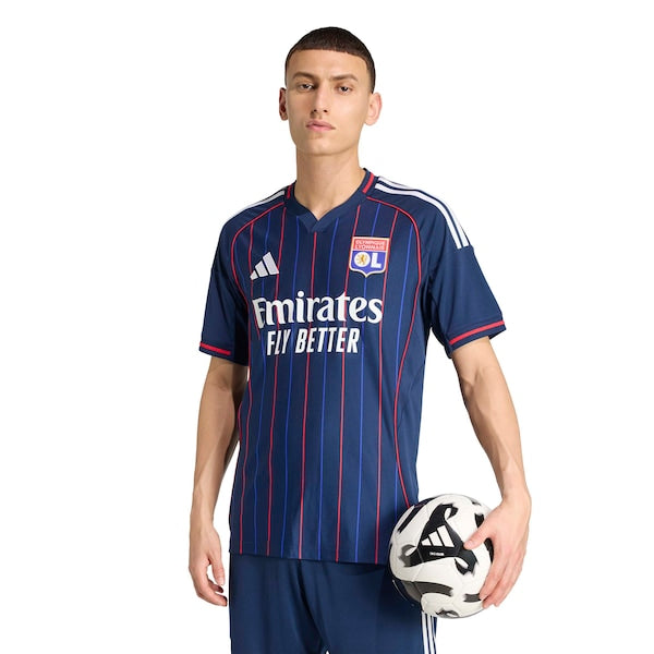Olympique Lyonnais adidas 2025/26 Away Replica Jersey - Blue/White - Image 6