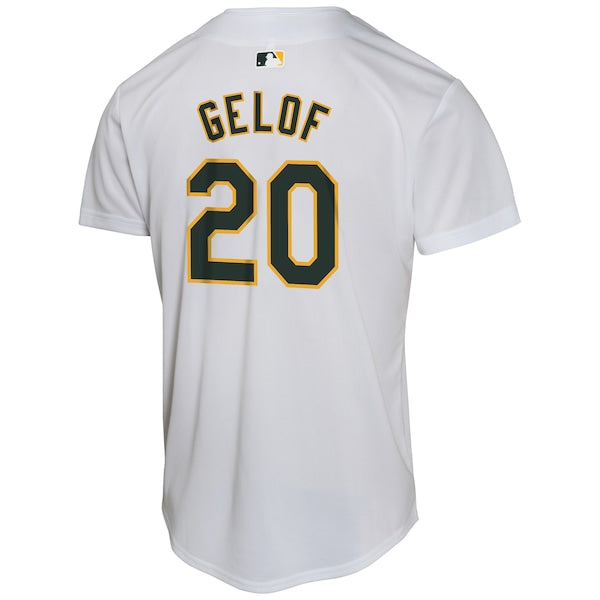 Zack Gelof Oakland Athletics Nike Youth Home Game Player Jersey - Gray - Image 3