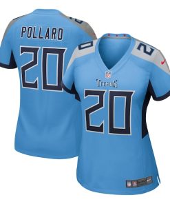 Tony Pollard Tennessee Titans Nike Women's Team Game Jersey -  Light Blue/Navy
