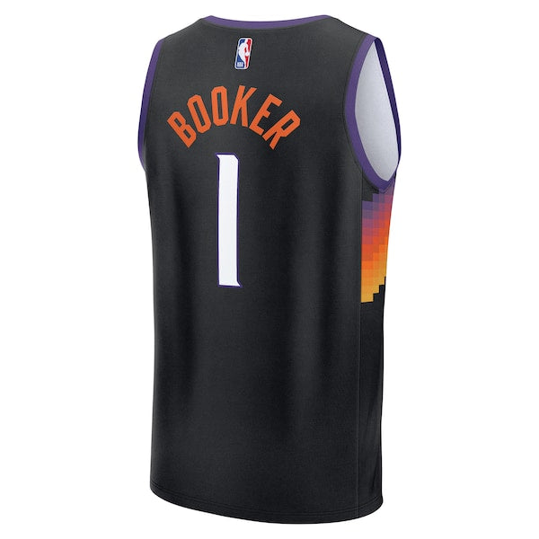 Devin Booker Phoenix Suns Youth 2025/26 City Edition Fast Break Jersey - Black - Image 3