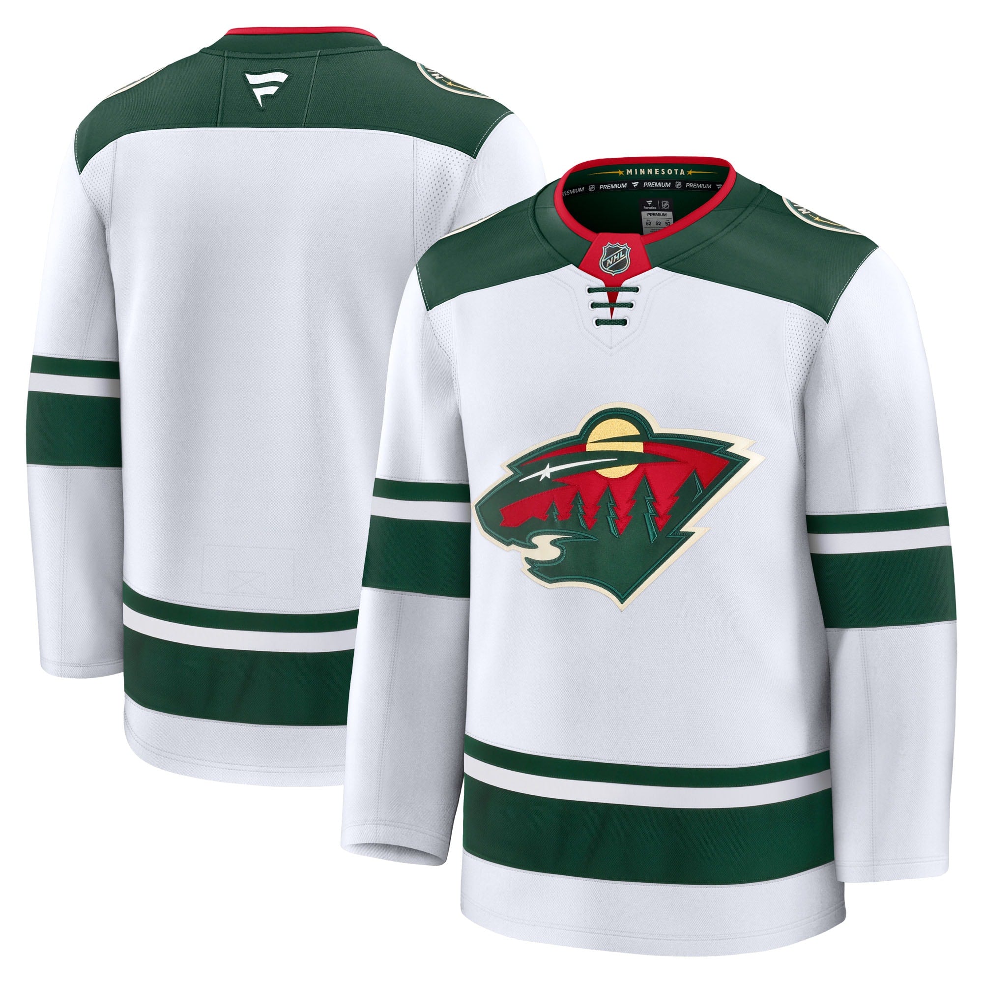 Minnesota Wild Home Premium Jersey - Green/White - Image 6