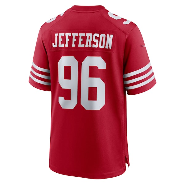 Jordan Jefferson San Francisco 49ers Nike Team Game Jersey - Scarlet - Image 3