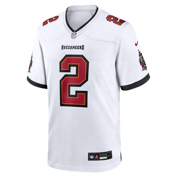 Emeka Egbuka Tampa Bay Buccaneers Nike Game Jersey - White/Creamsicle/Red - Image 3