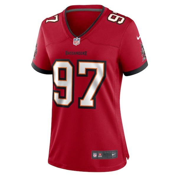 Earnest Brown IV Tampa Bay Buccaneers Nike Women's Game Jersey - Red - Image 3