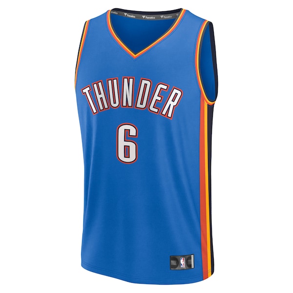 Jaylin Williams Oklahoma City Thunder Fast Break Replica Player Jersey - Icon Edition - Blue - Image 3