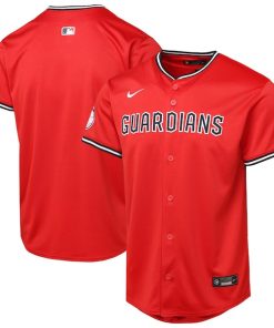 Alternative view of Cleveland Guardians Youth Alternate 2 Limited Jersey - Red/Cobalt
