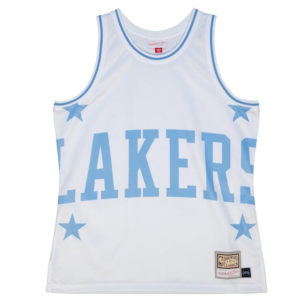 Los Angeles Lakers Hardwood Classics Blown Out Fashion Jersey - White - Image 2