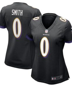 Alternative view of Roquan Smith Baltimore Ravens Nike Women's Team Game Jersey - Black/Purple