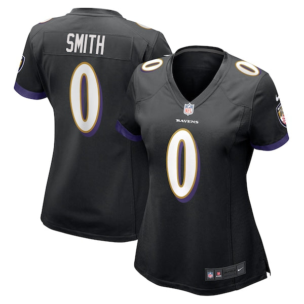 Roquan Smith Baltimore Ravens Nike Women's Team Game Jersey - Black/Purple - Image 2
