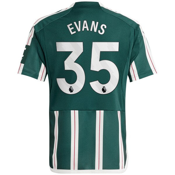 Jonny Evans Manchester United adidas Youth 2023/24 Away Replica Player Jersey?ยจC Green - Image 4