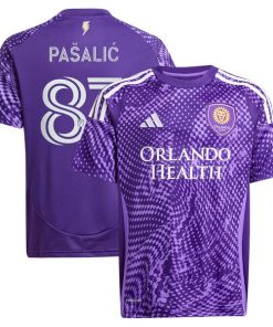 Marco Pa?ali? Orlando City SC adidas Youth 2025 Perfect Storm Replica Player Jersey - Purple