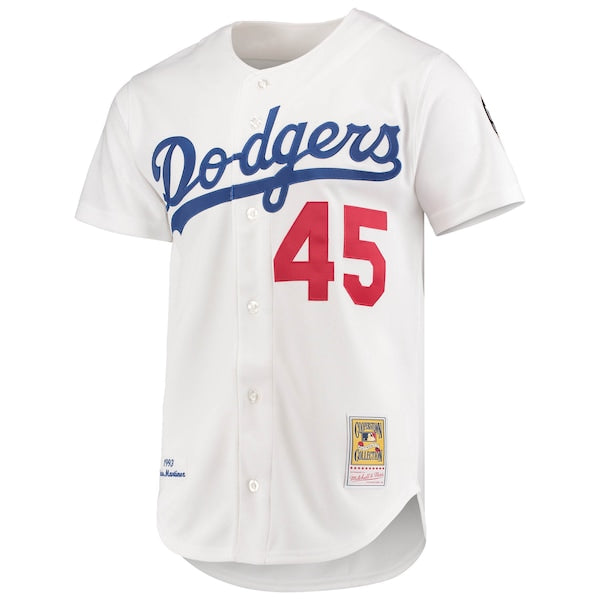 Pedro Martinez Los Angeles Dodgers 1993 Cooperstown Collection Home Authentic Jersey - White - Image 2