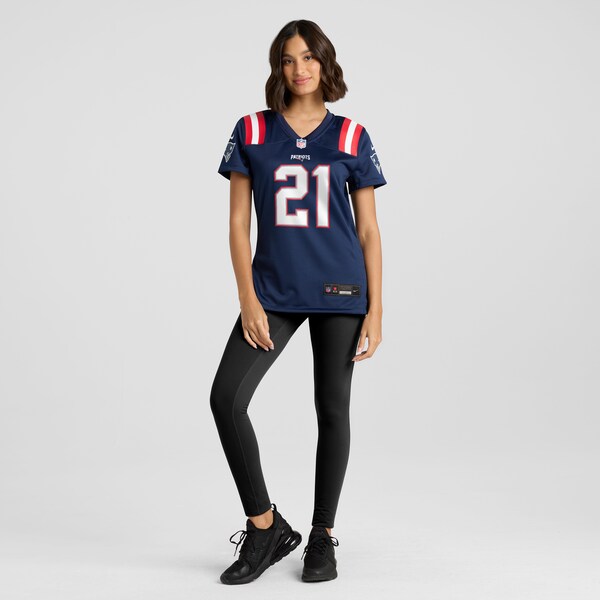 Jaylinn Hawkins New England Patriots Nike Women's Game Jersey - Navy - Image 4