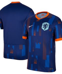 Netherlands National Team Nike 2024 Away Replica Blank Jersey - Blue